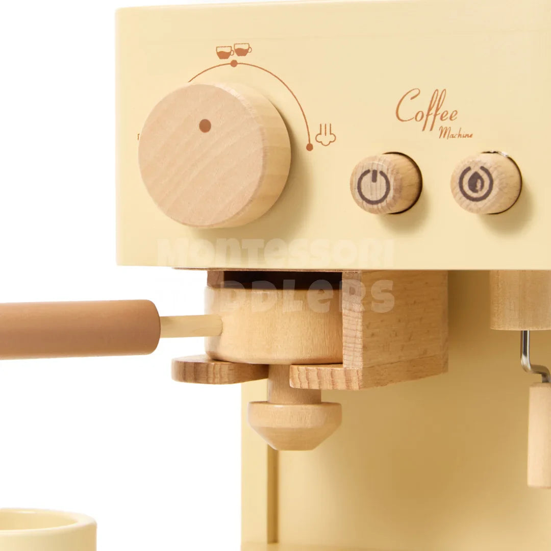 Toddlers Wooden Coffee Machine - Leiki kahvilaa kotona!