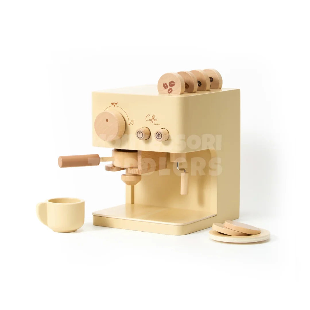 Toddlers Wooden Coffee Machine - Leiki kahvilaa kotona!
