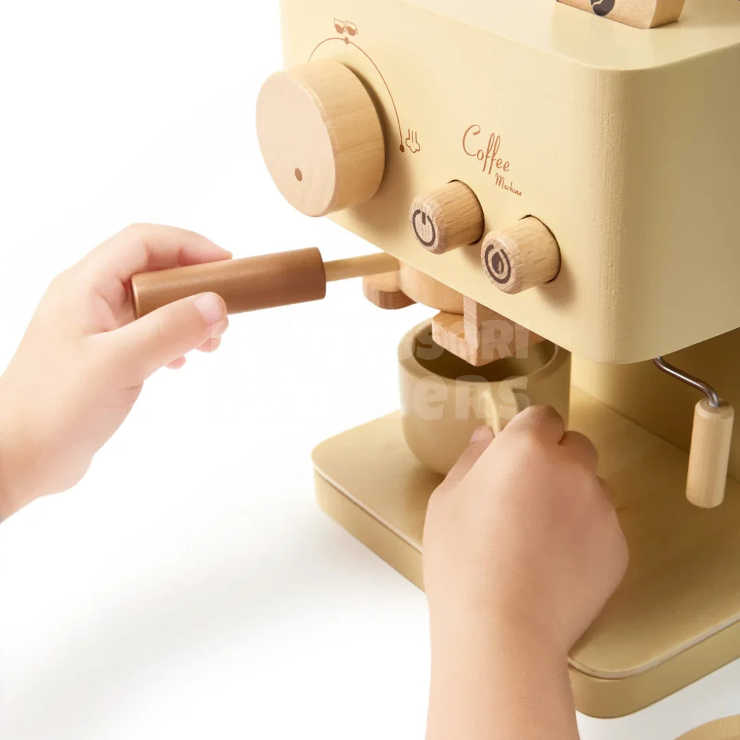 Toddlers Wooden Coffee Machine - Leiki kahvilaa kotona!