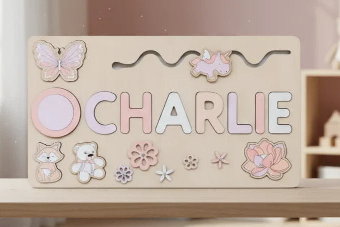 Toddlers Name Puzzle – Yksilöllinen puinen palapeli