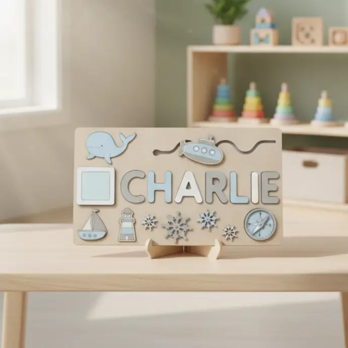 Toddlers Name Puzzle – Yksilöllinen puinen palapeli