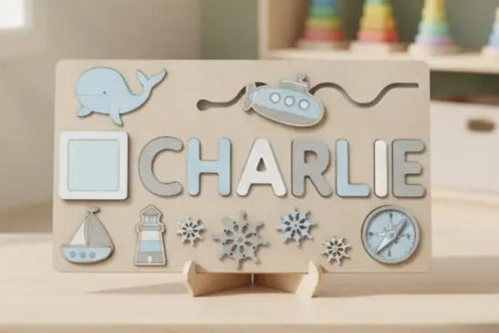 Toddlers Name Puzzle – Yksilöllinen puinen palapeli