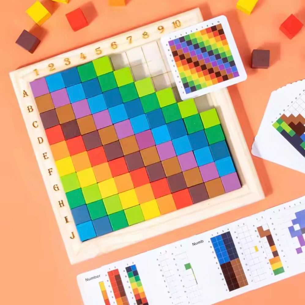 Toddlers Rainbow Building Blocks