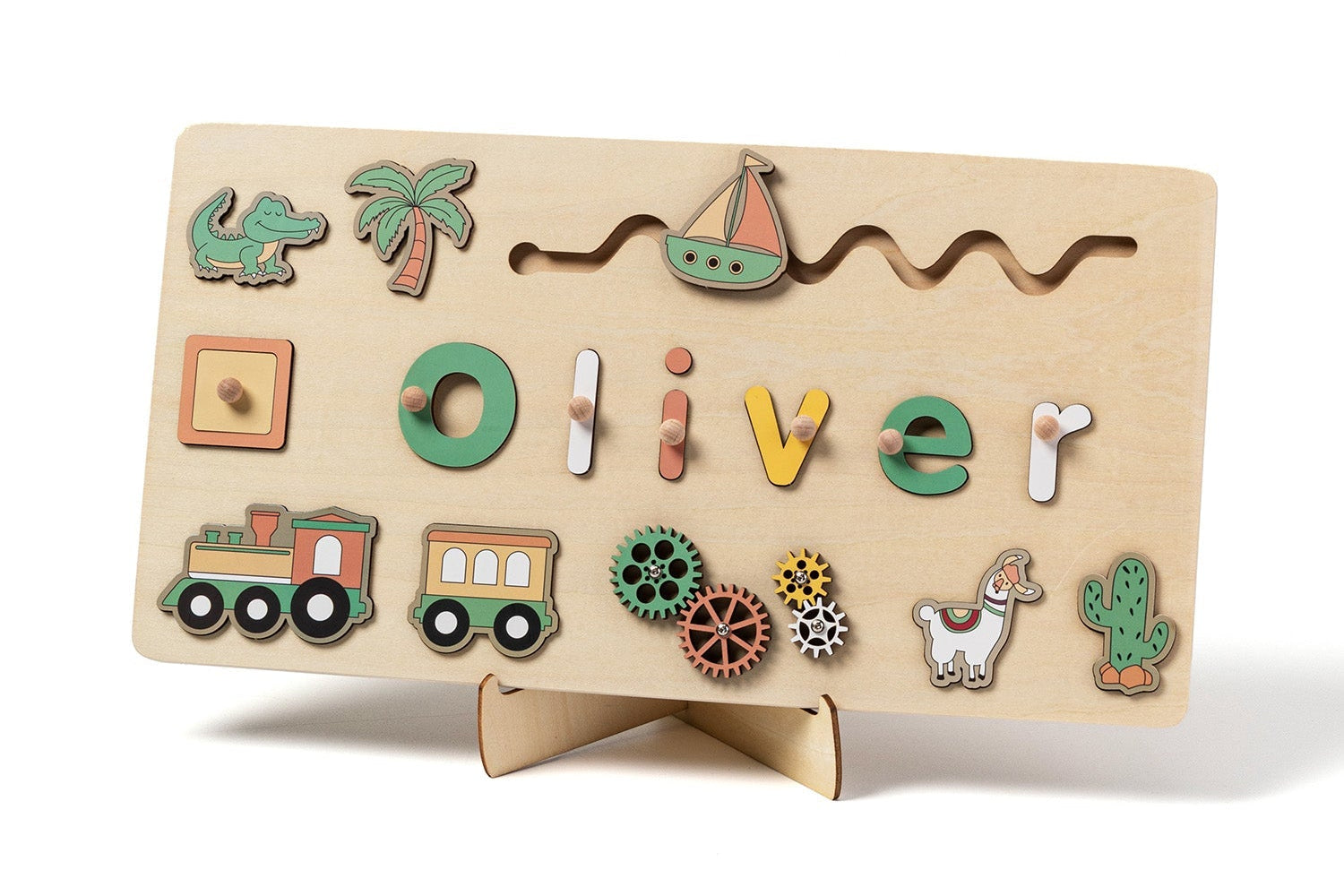 Toddlers Name Puzzle – Yksilöllinen puinen palapeli