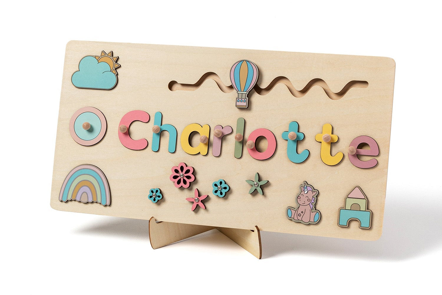 Toddlers Name Puzzle – Yksilöllinen puinen palapeli