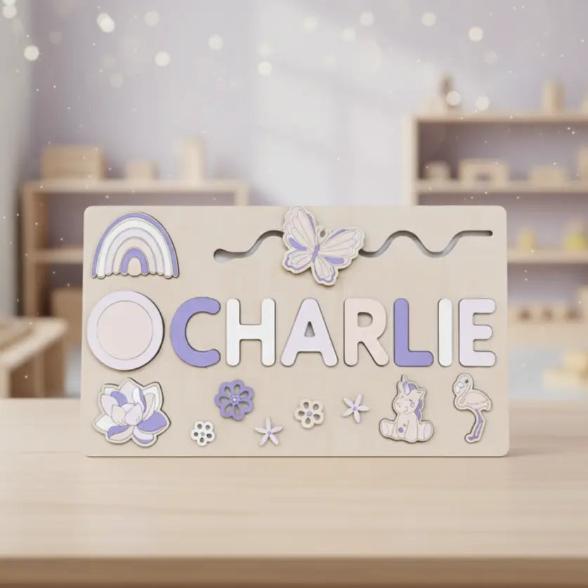 Toddlers Name Puzzle – Yksilöllinen puinen palapeli