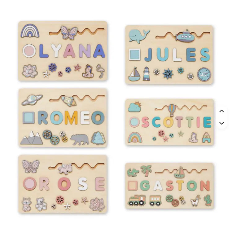 Toddlers Name Puzzle – Yksilöllinen puinen palapeli