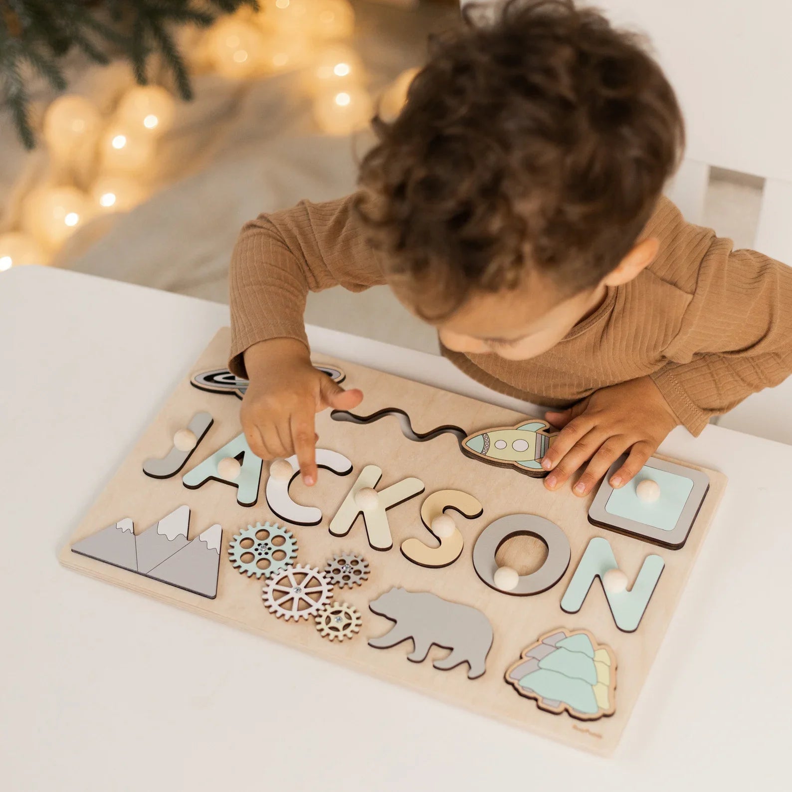 Toddlers Name Puzzle – Yksilöllinen puinen palapeli