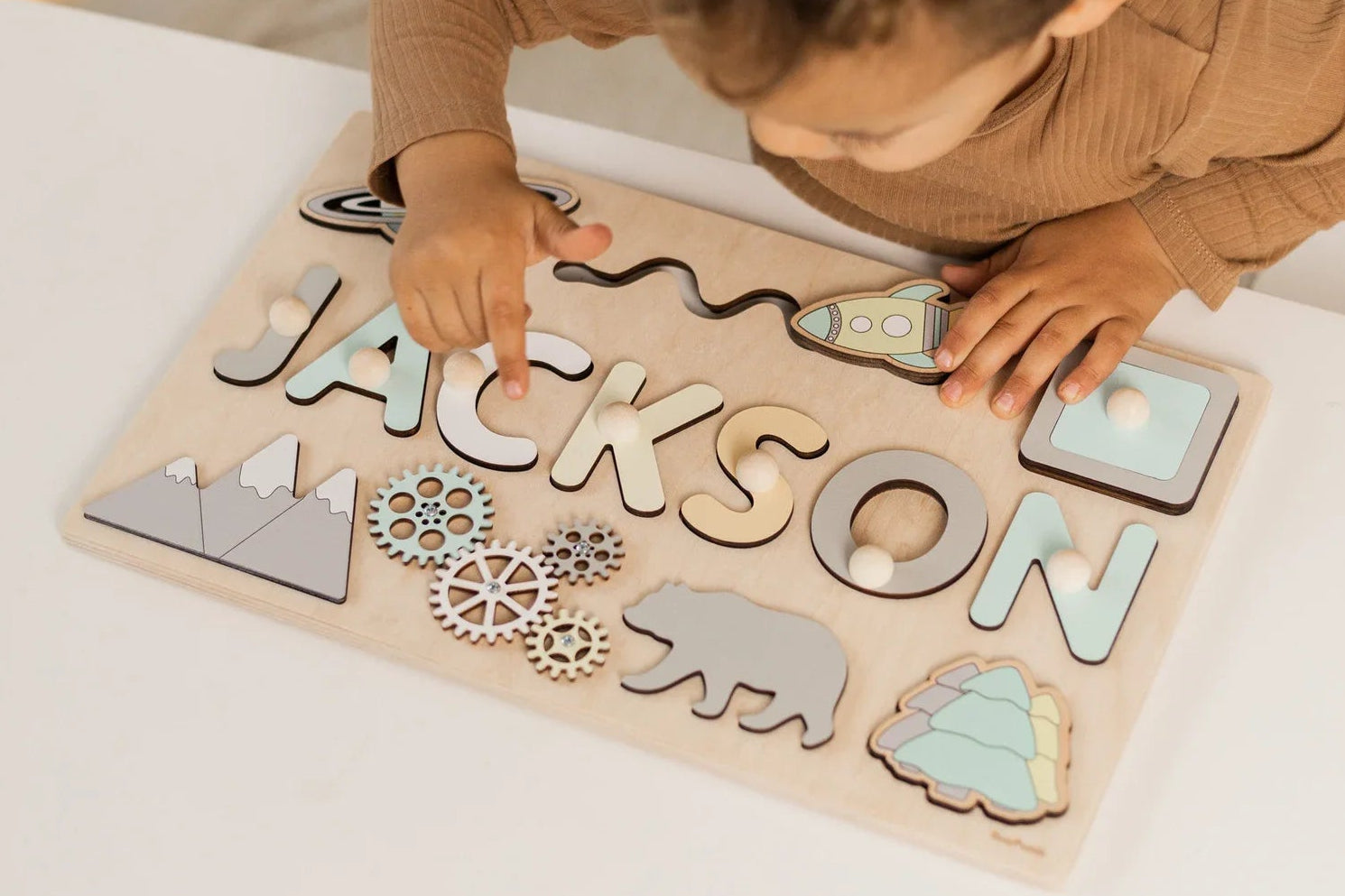 Toddlers Name Puzzle – Yksilöllinen puinen palapeli