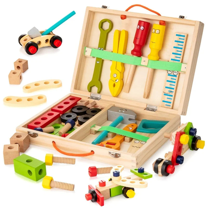 Toddlers Wooden Toolbox