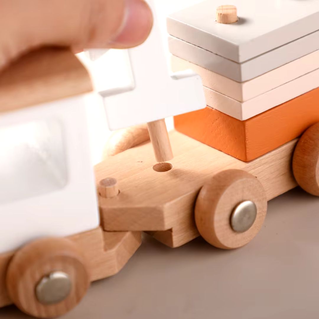 Toddlers Wooden Train Set 