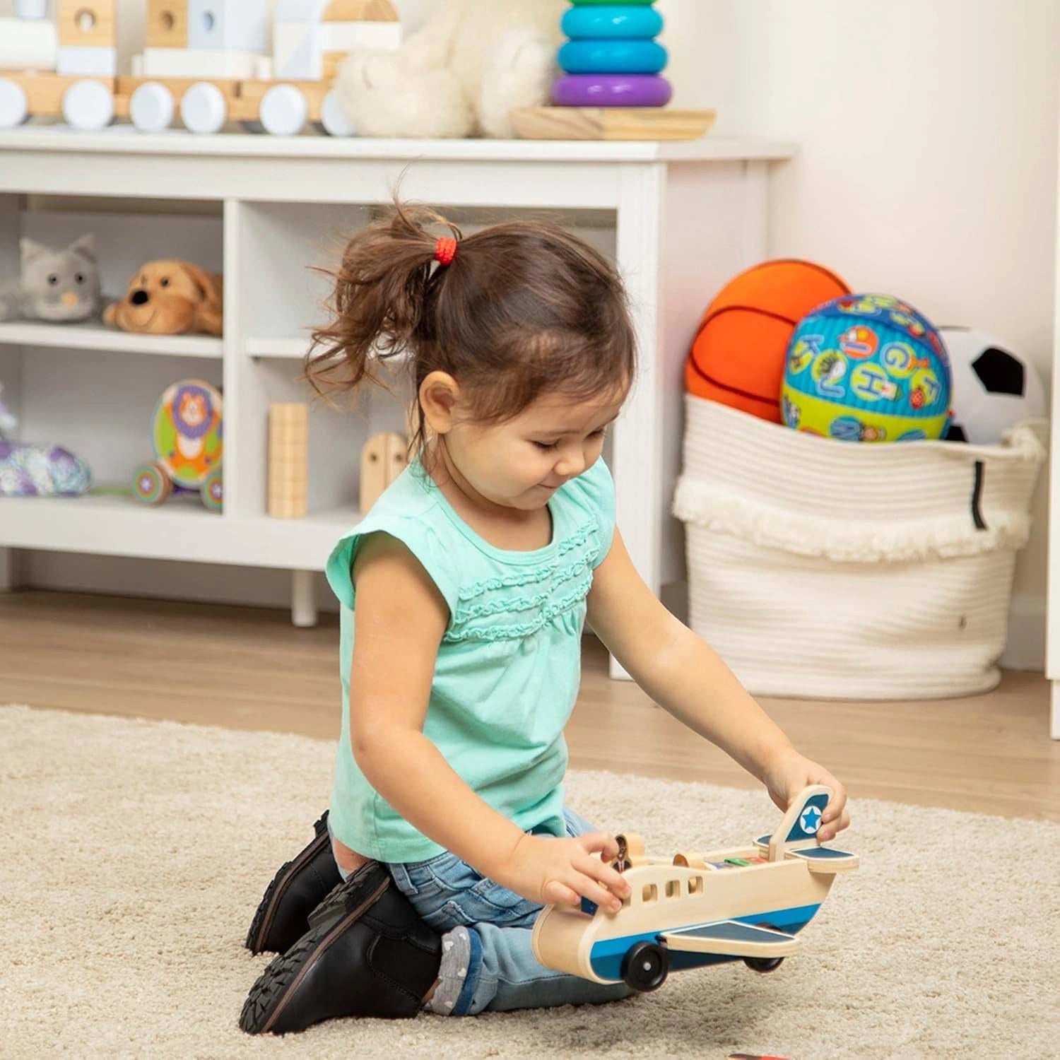 Toddlers Wooden Airplane