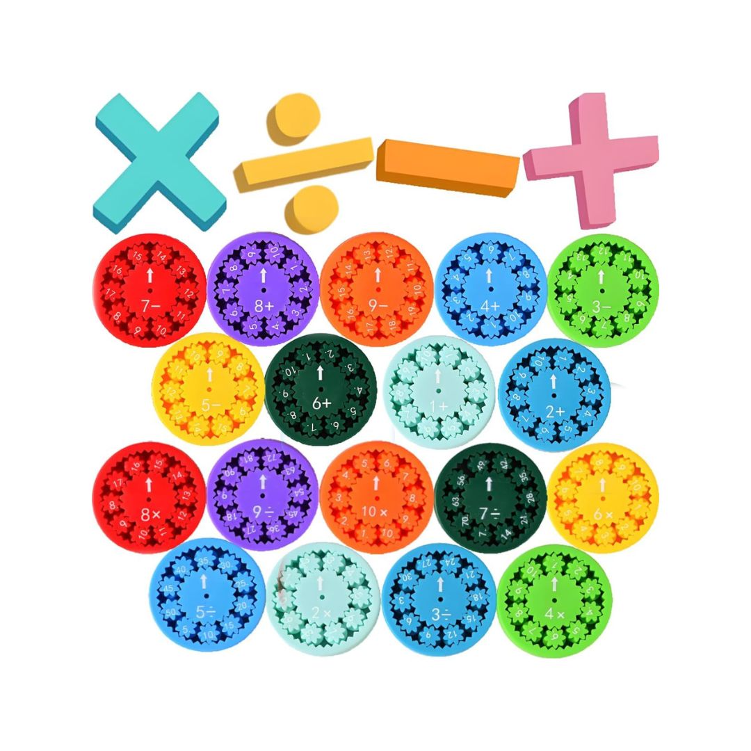 Toddlers Math Fact Fidget Spinners