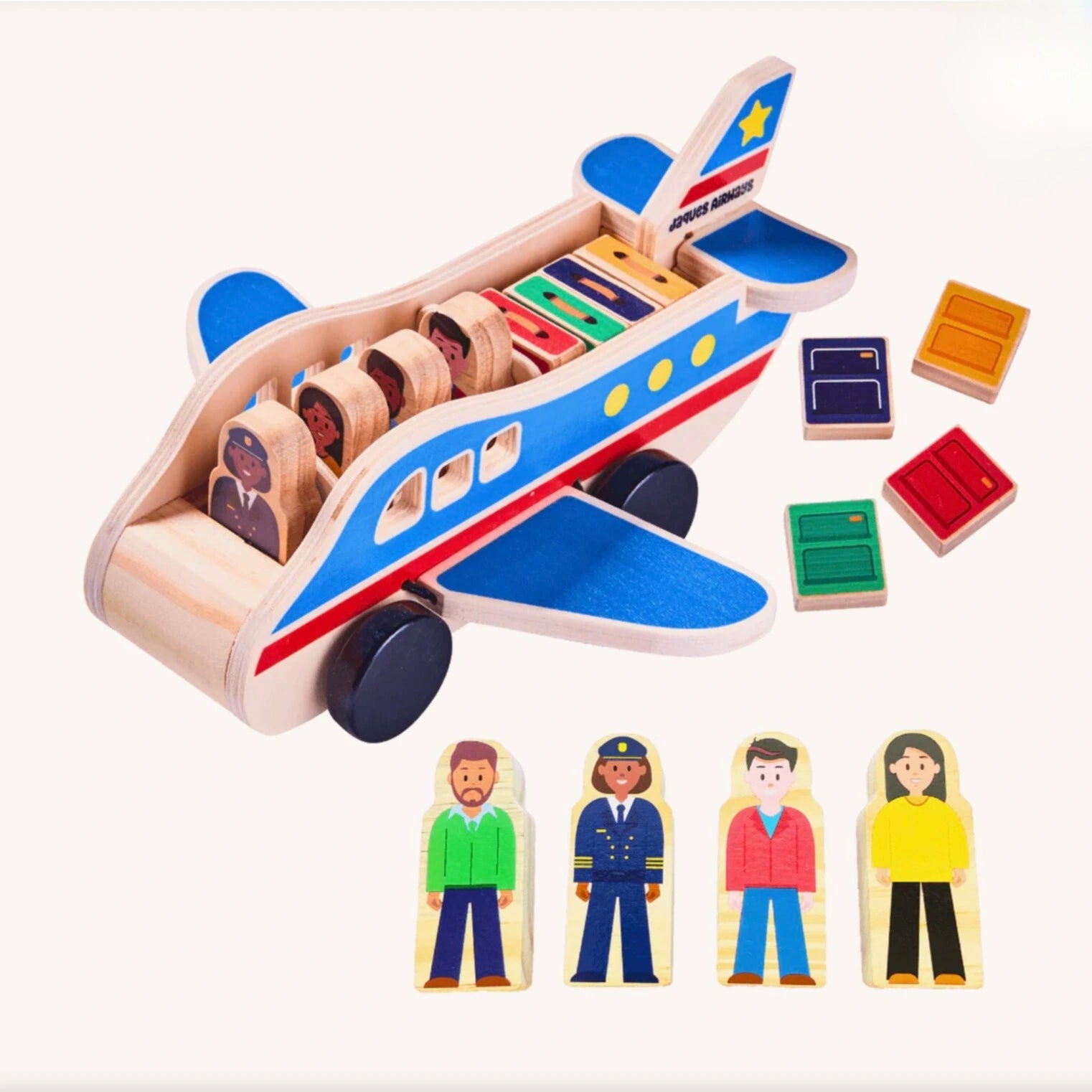Toddlers Wooden Airplane