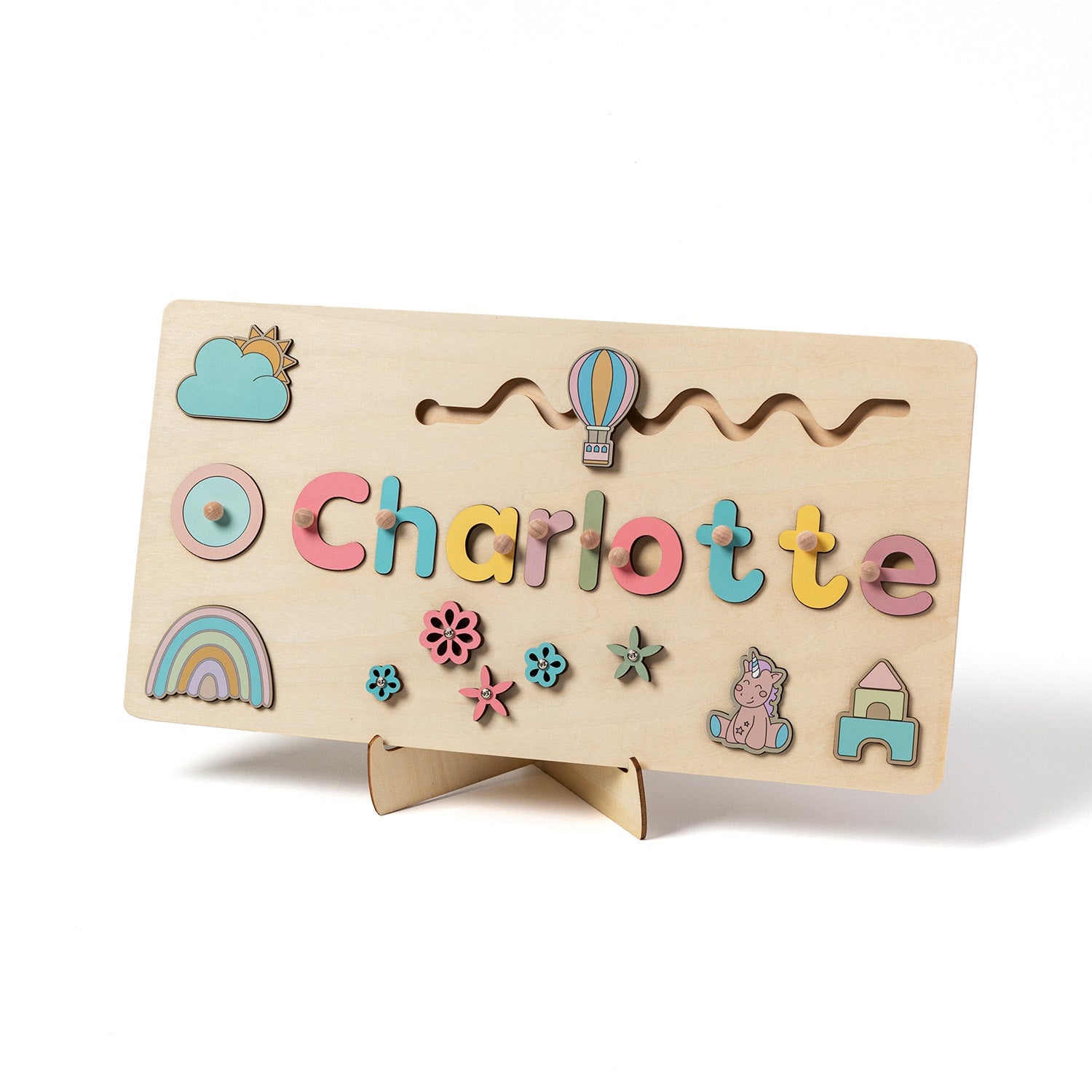 Toddlers Name Puzzle – Yksilöllinen puinen palapeli