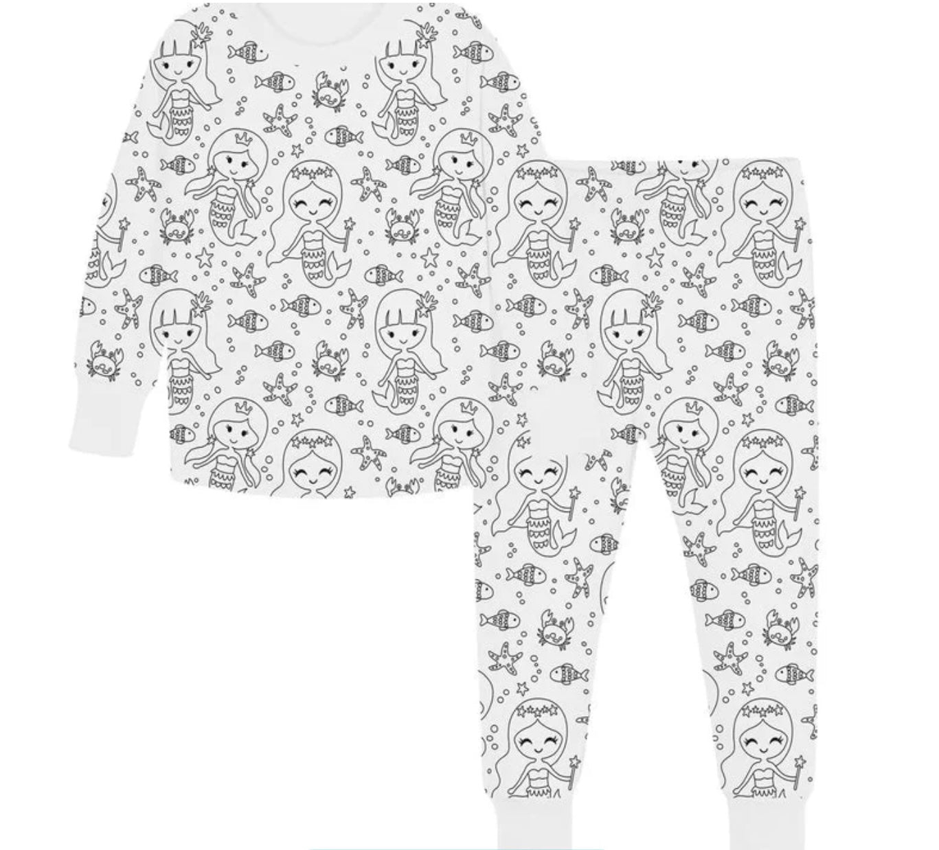 Toddlers Coloring Pajamas 