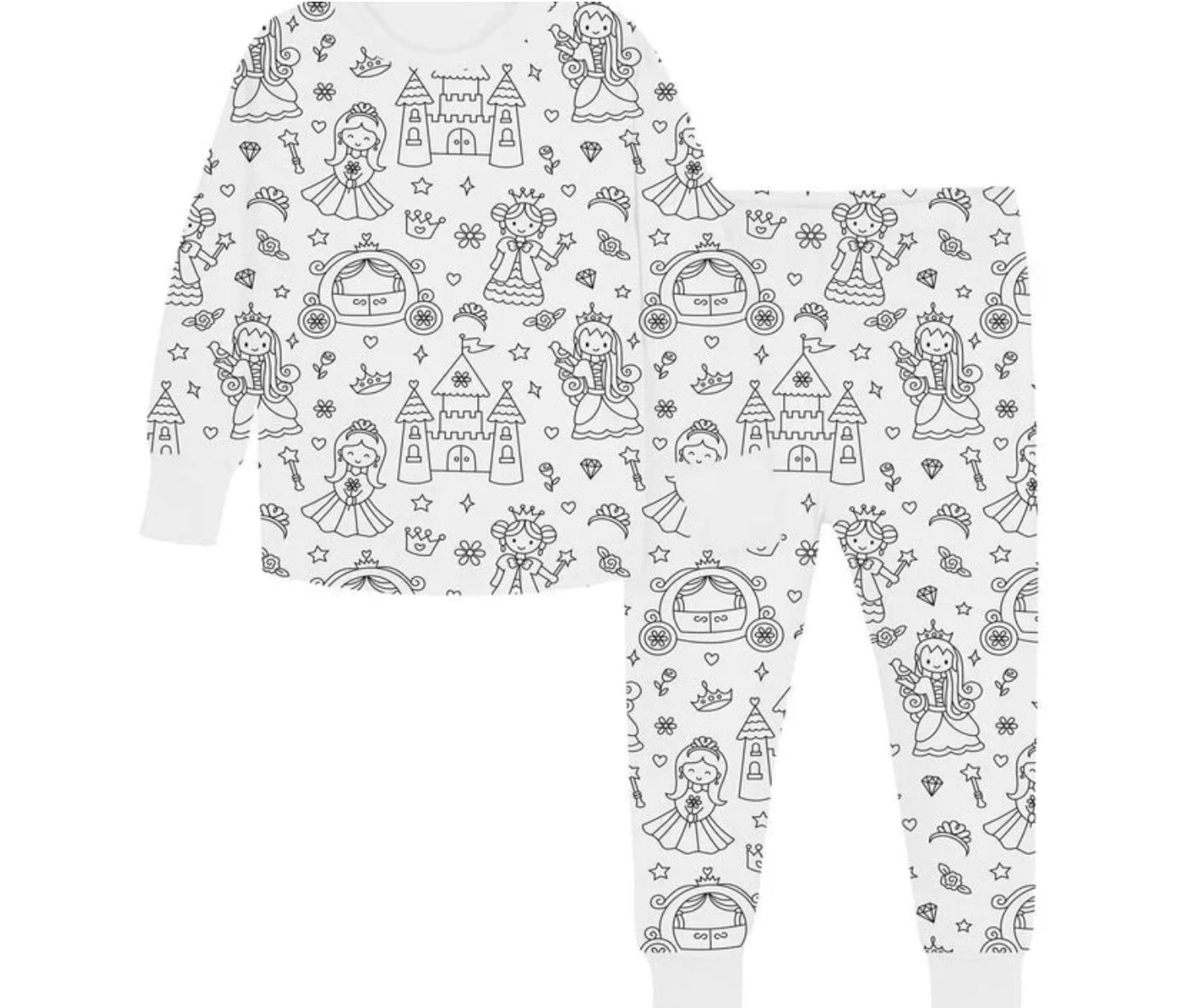 Toddlers Coloring Pajamas 