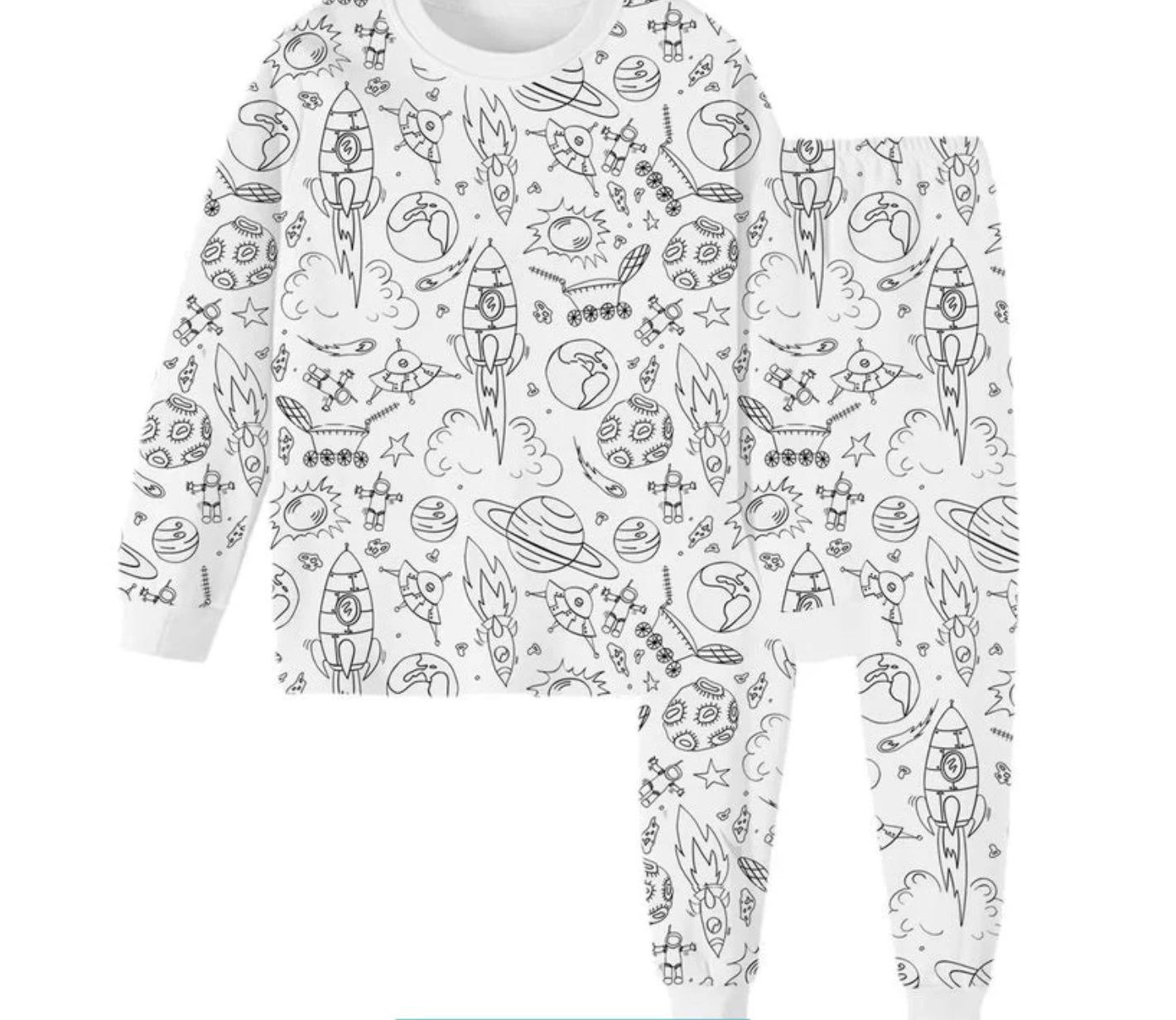 Toddlers Coloring Pajamas 