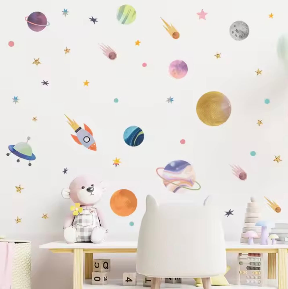 Toddlers Space Wallpaper -  A journey to the stars!