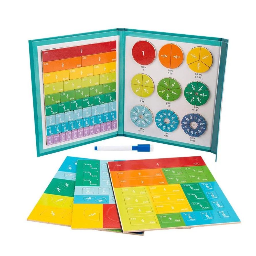 Toddlers Magnetic Fractions - Learning Math Toy