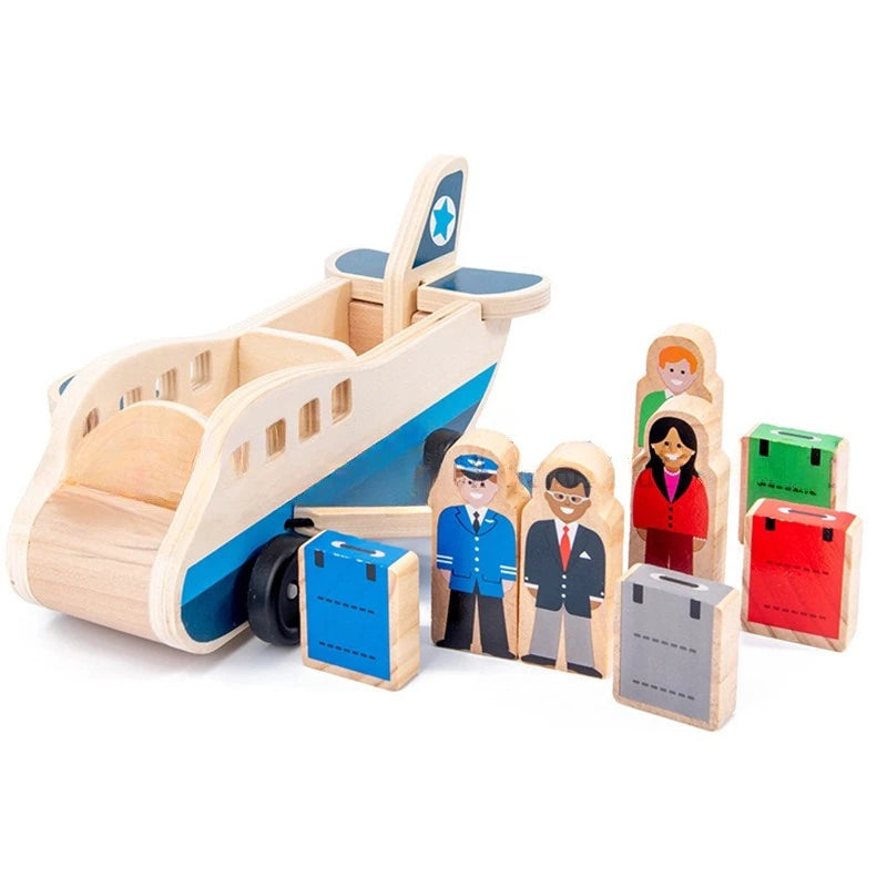 Toddlers Wooden Airplane