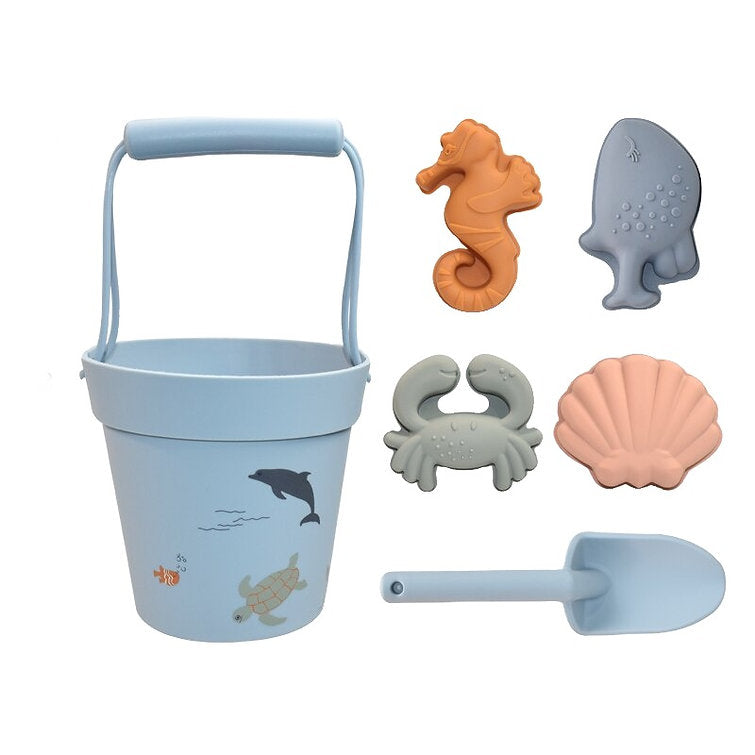 Toddlers 6pcs Silicone Beach Toy Set
