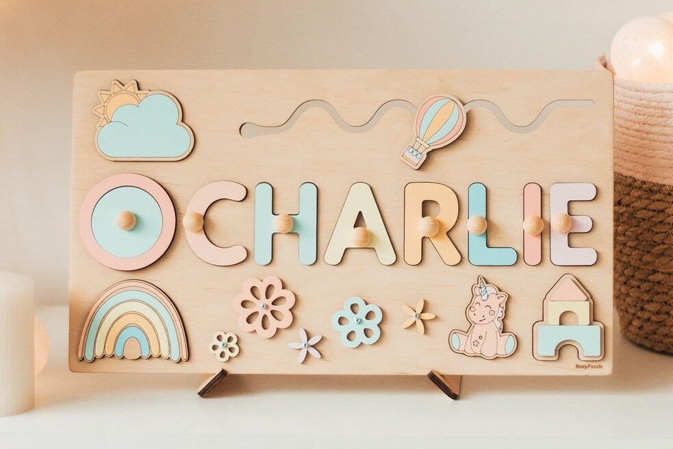 Toddlers Name Puzzle – Yksilöllinen puinen palapeli